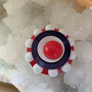 Vintage 1960's Mod Enamel Broach